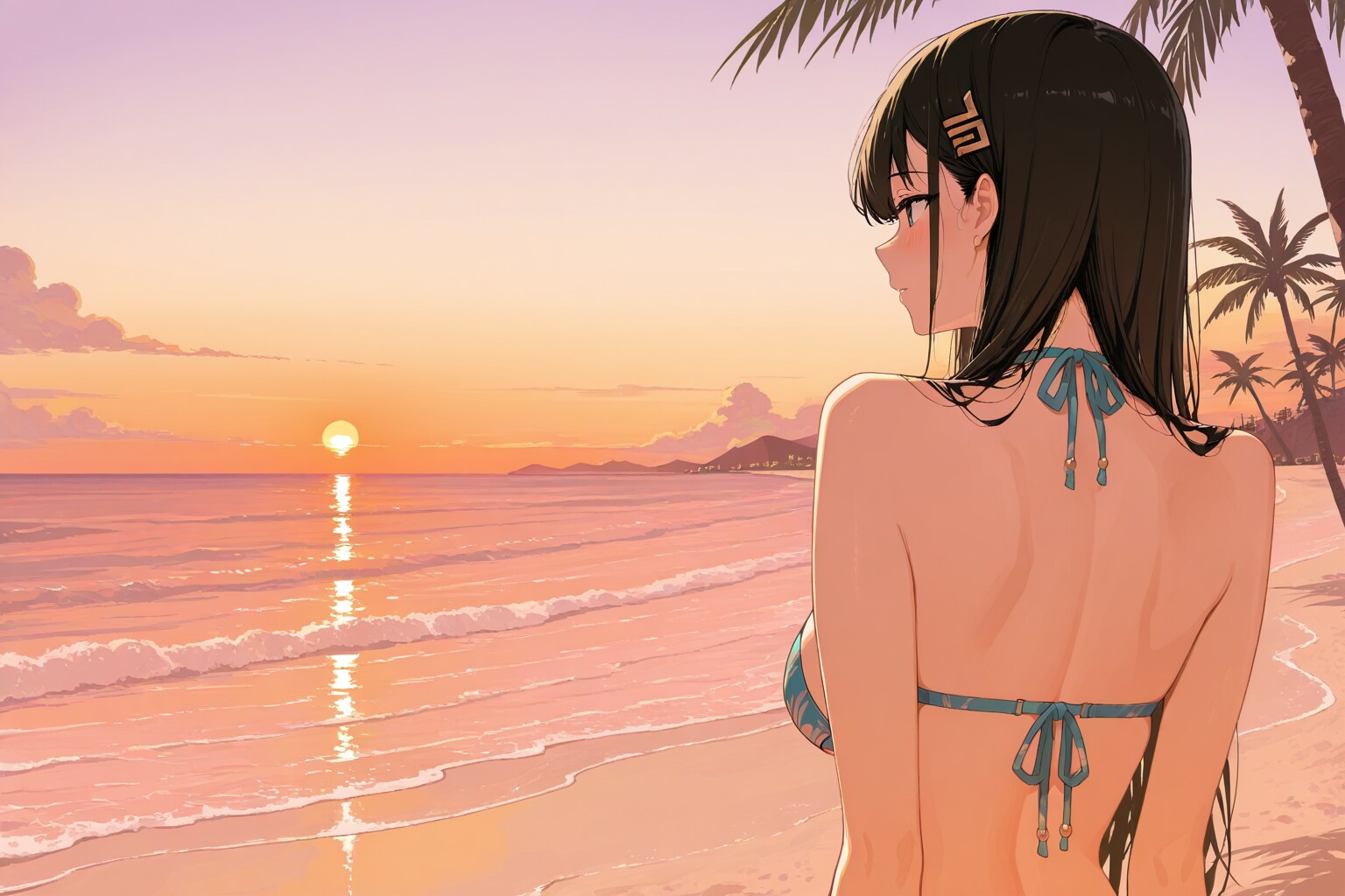 夕焼け。