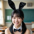 学校に来たバニーガール 3枚目