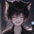 黒猫の男の子 2枚目