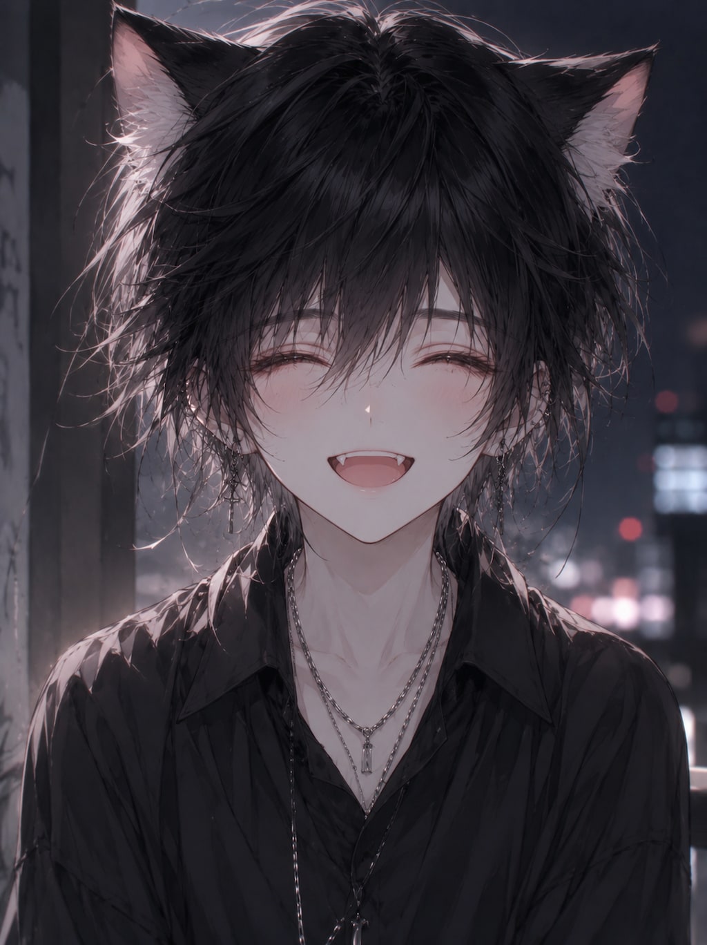 黒猫の男の子