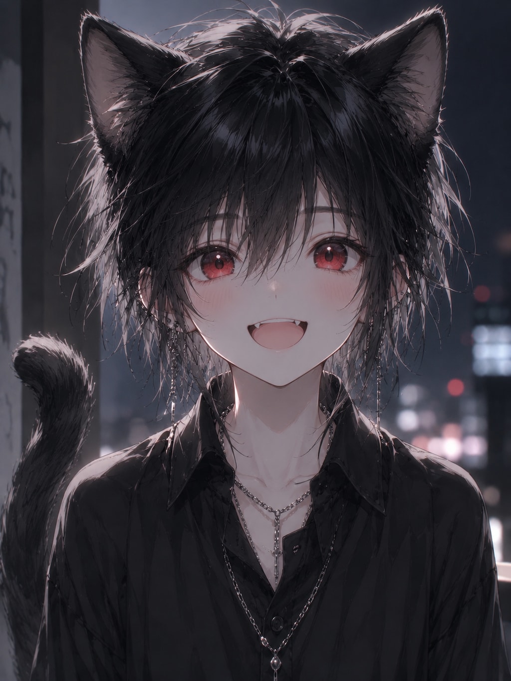 黒猫の男の子