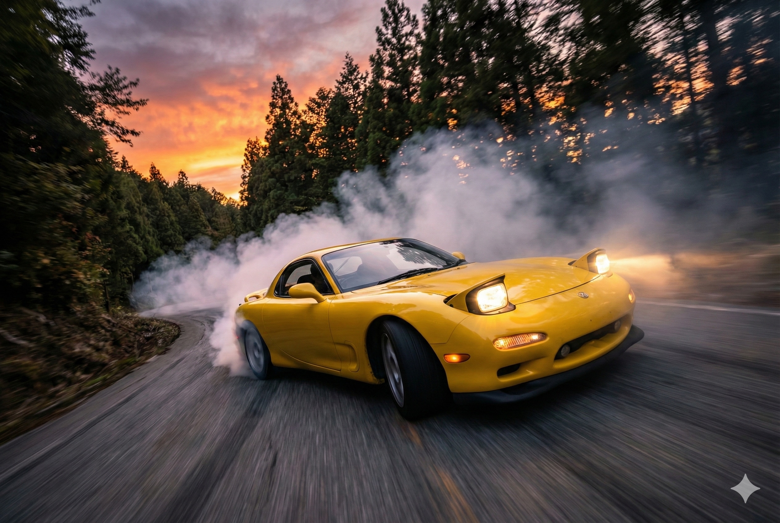 後輪タイヤを数日で使い捨てる人の愛車 | の人気AIイラスト・グラビア