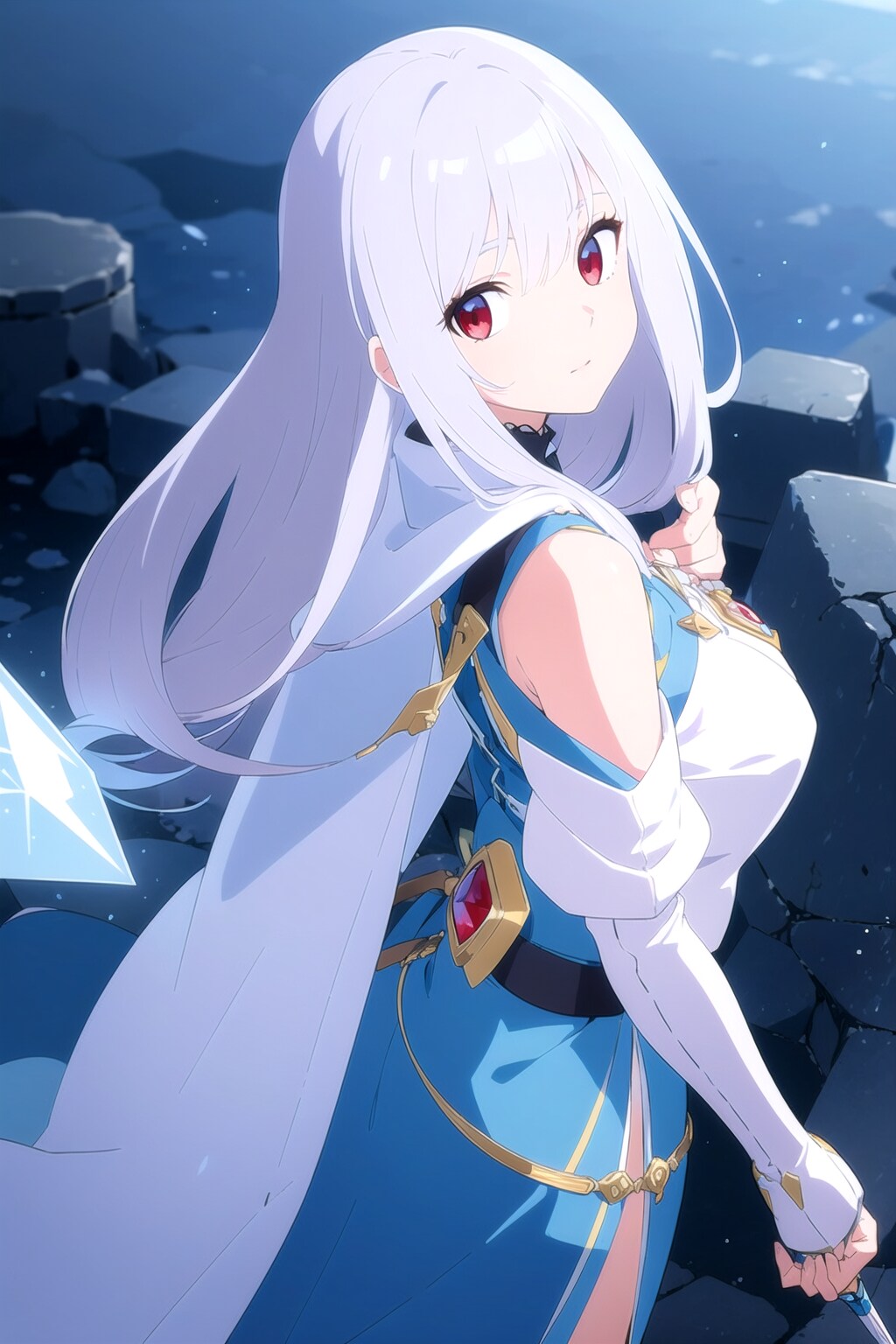 ダイアモンドの巫女魔導士さんお仕事中