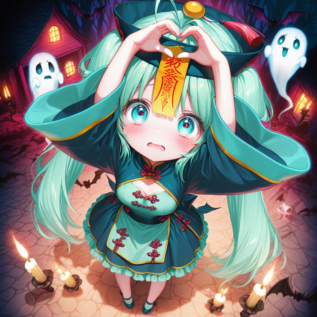 キョンシーの緑髪ちゃん