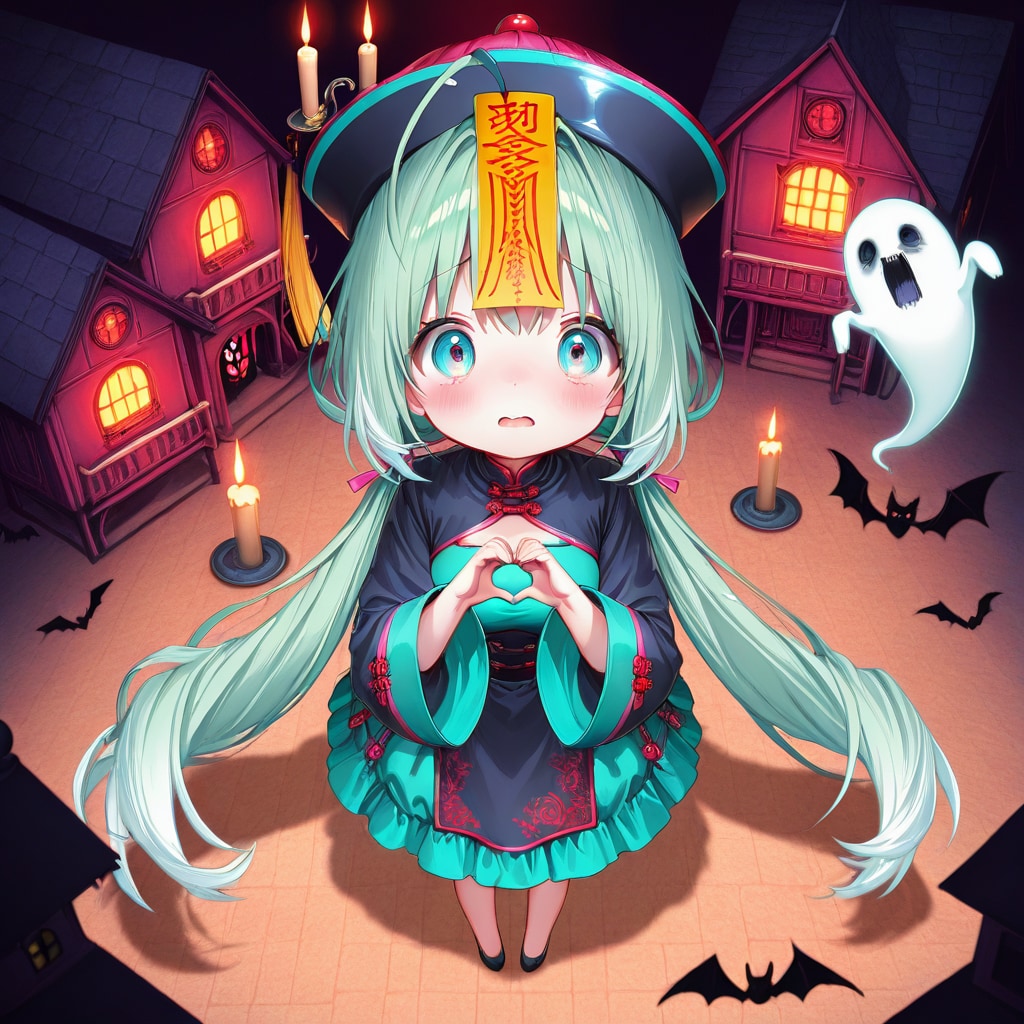 キョンシーの緑髪ちゃん