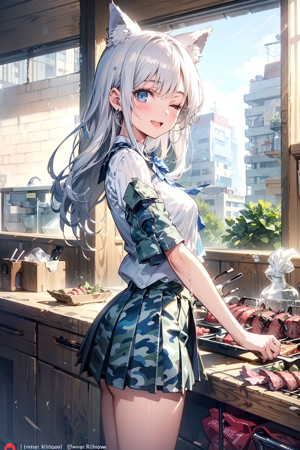 焼肉焼いてやるからちょっと待ってろ🐺🥩‪🔥