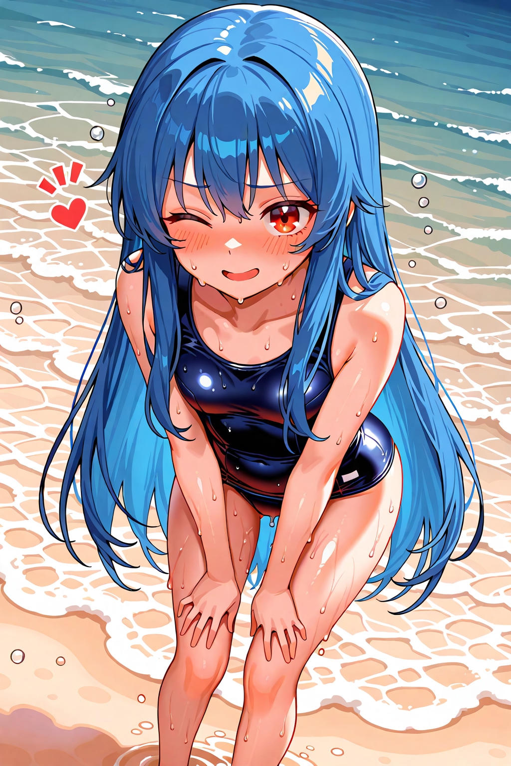 スクール水着天子