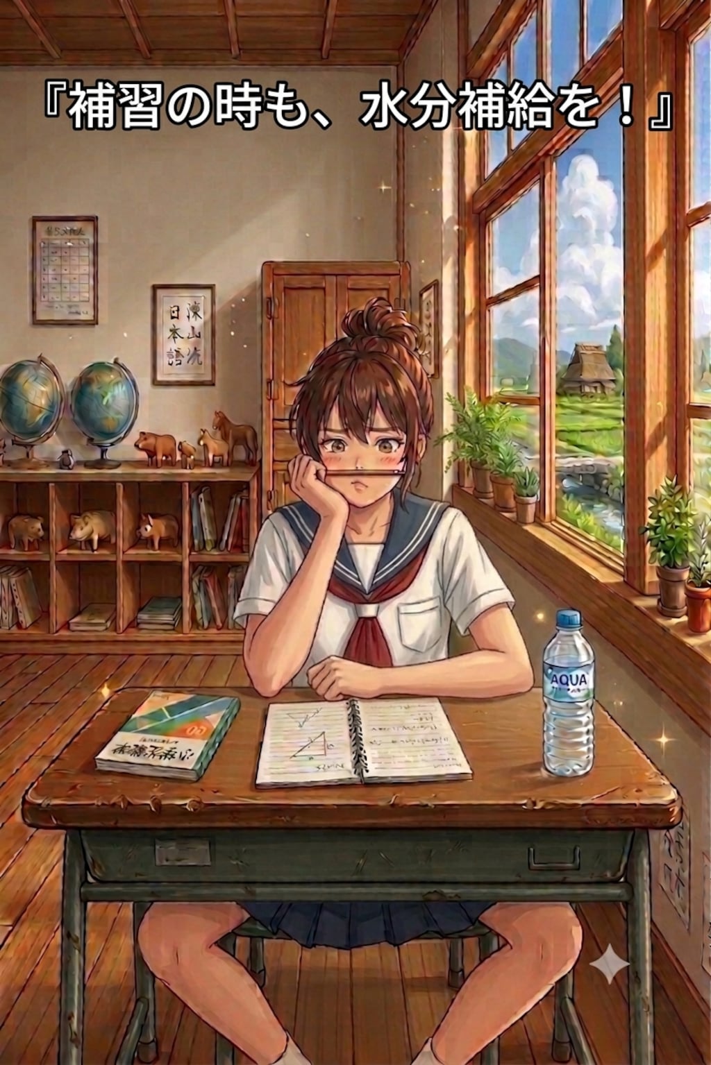 皆さん、今日もしっかり水分補給してね！7