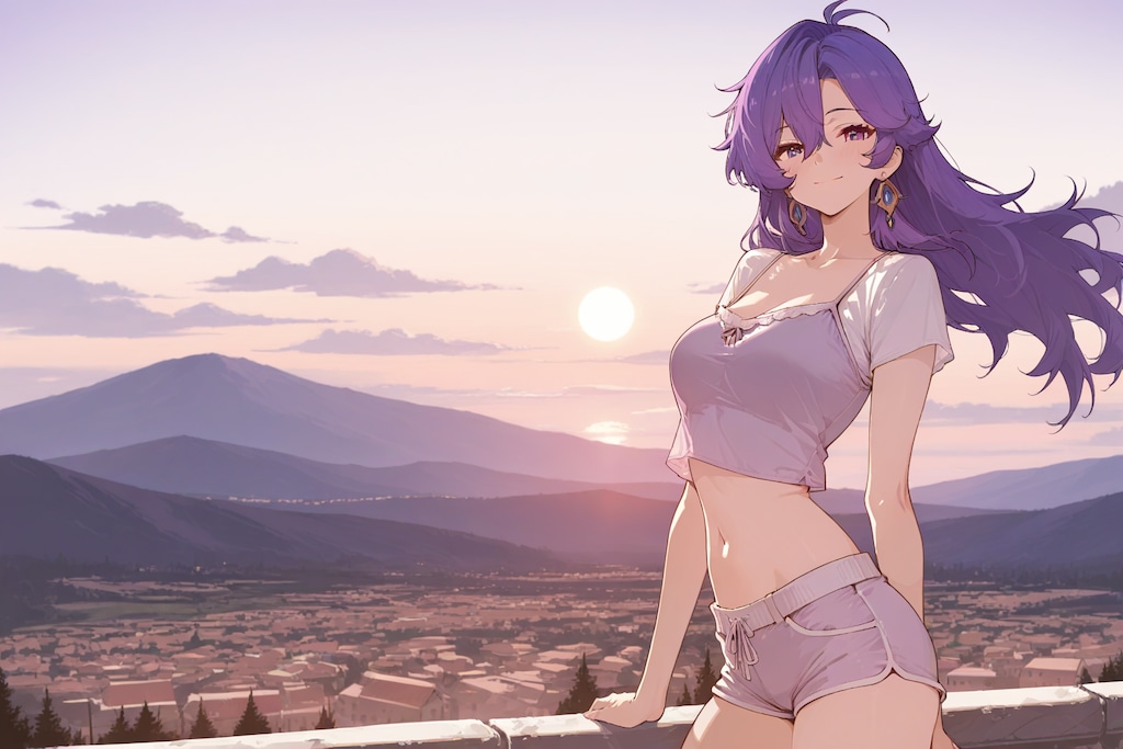 半袖と夕暮れ