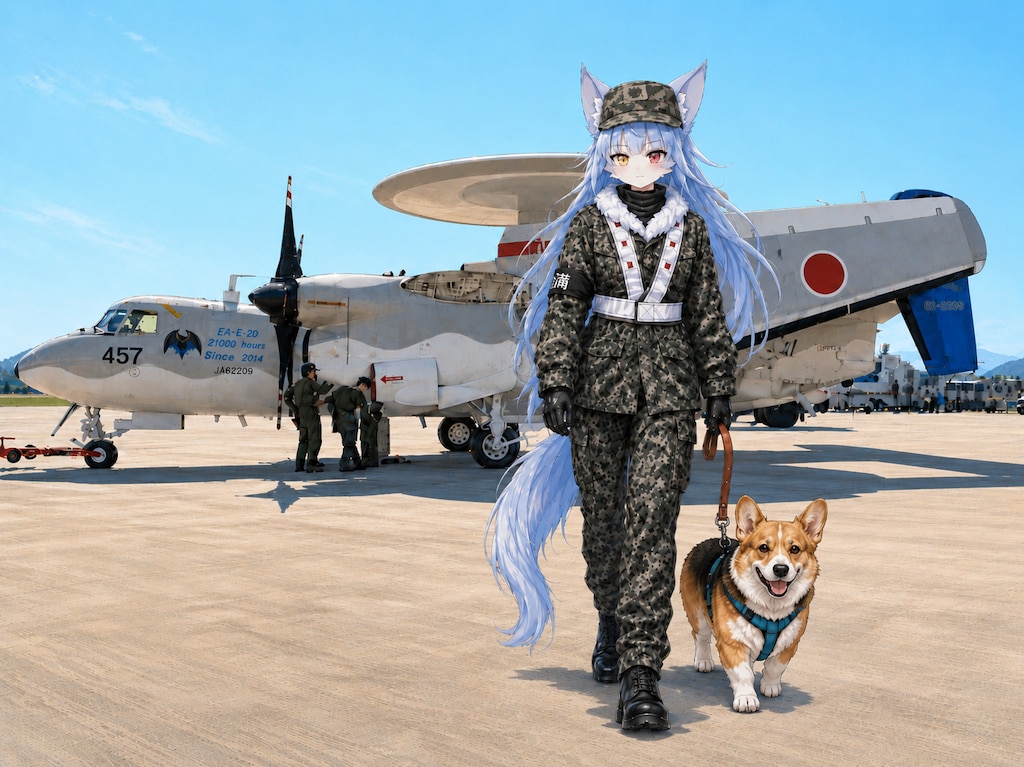 おまねこ警備中