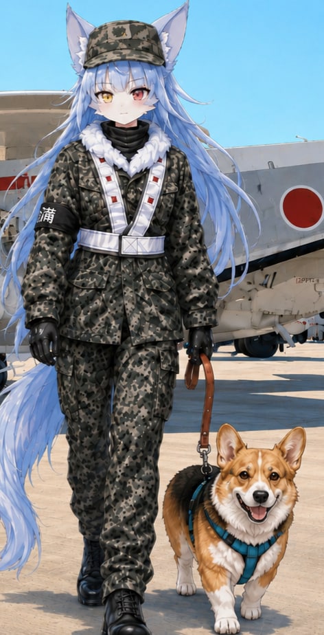 おまねこ警備中