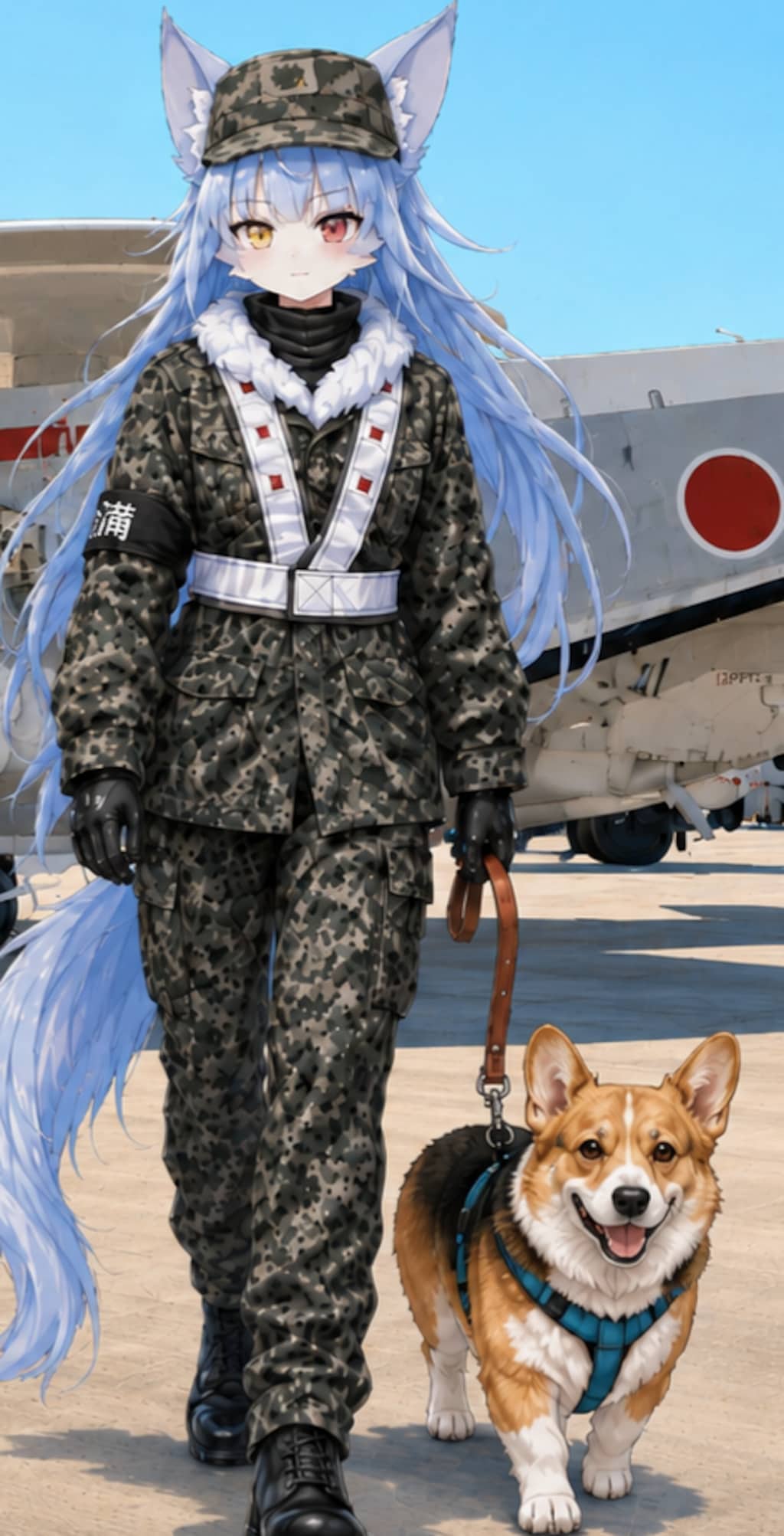 おまねこ警備中