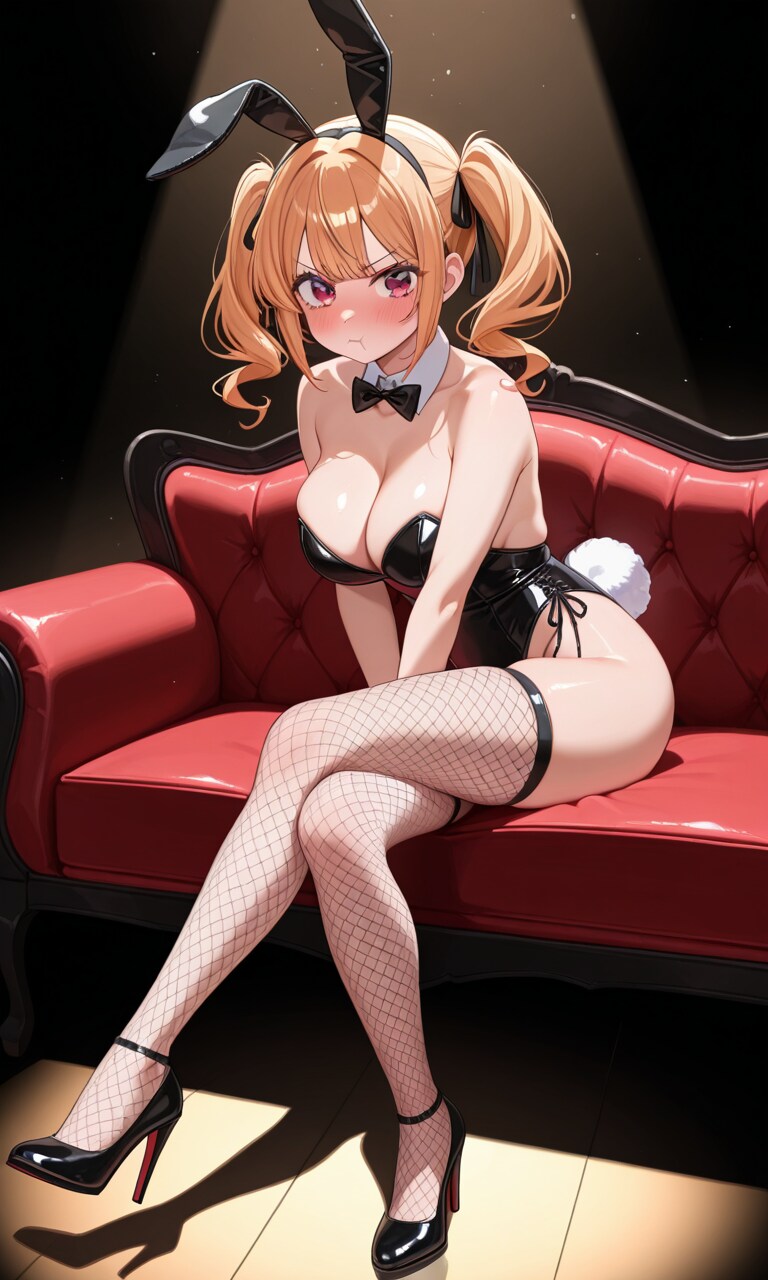 金髪ツインテールバニーさん
