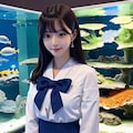 水族館で映え写撮っちゃうギャル 4枚目
