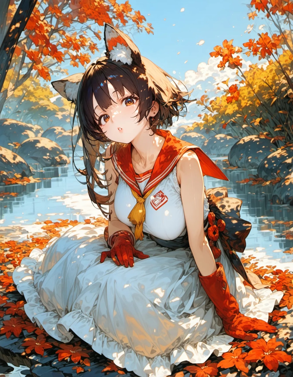 Autumn Foxfire by the Silent River