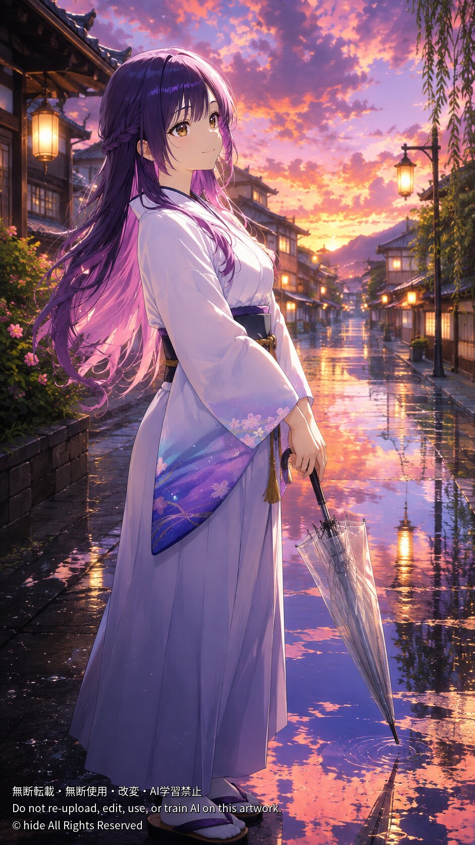 🌇 雨上がりの帰り道 | の人気AIイラスト・グラビア
