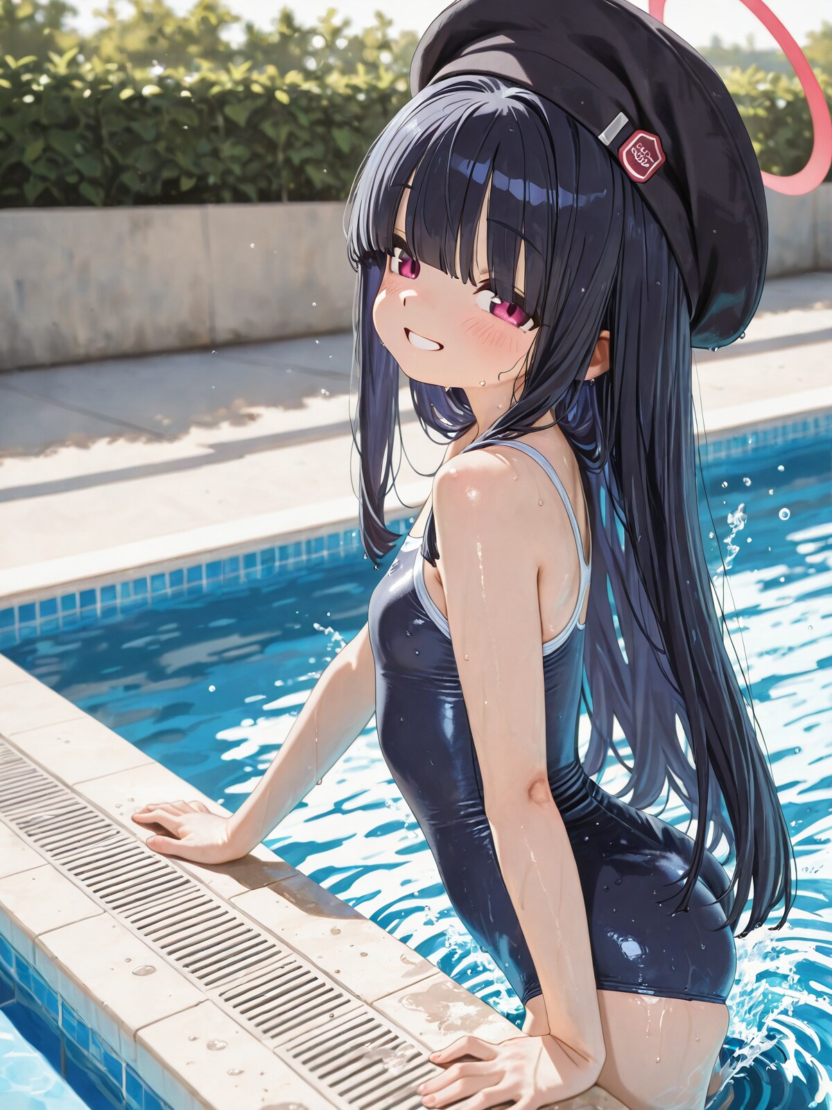 先生と水泳の補習授業