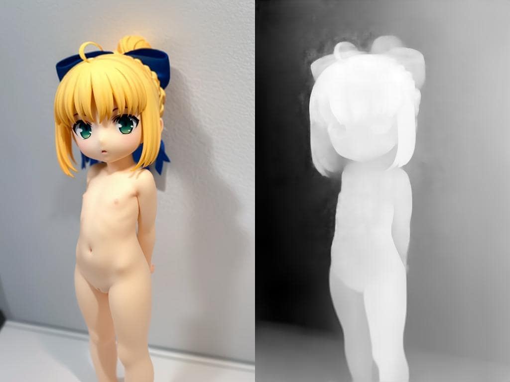 ロリアルトリアヌードフィギュア立体視