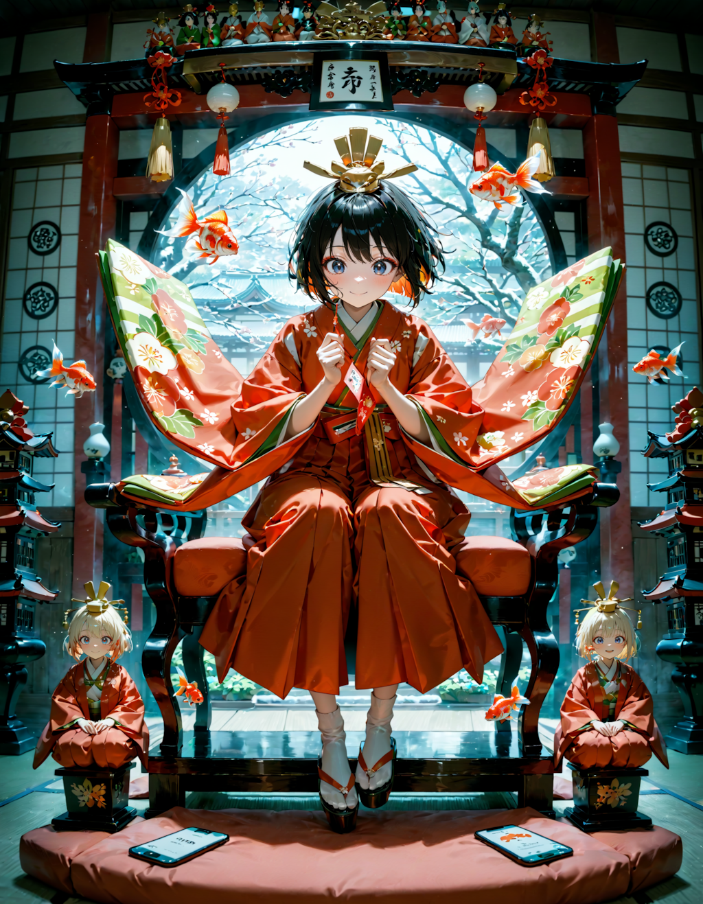 今日は雛祭り・上巳・桃の節句。金魚の日