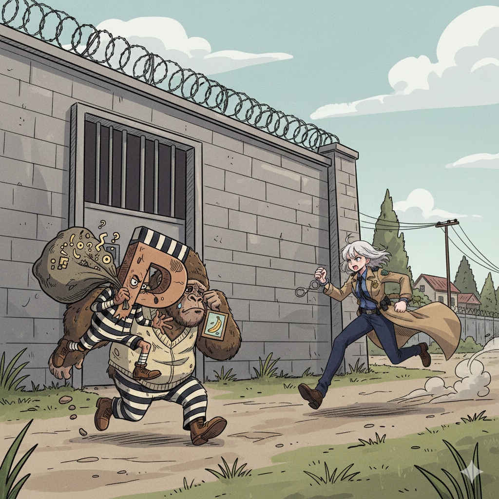 刑務所郊外での逃走劇 | の人気AIイラスト・グラビア