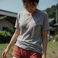汗で濡れたTシャツ 9枚目