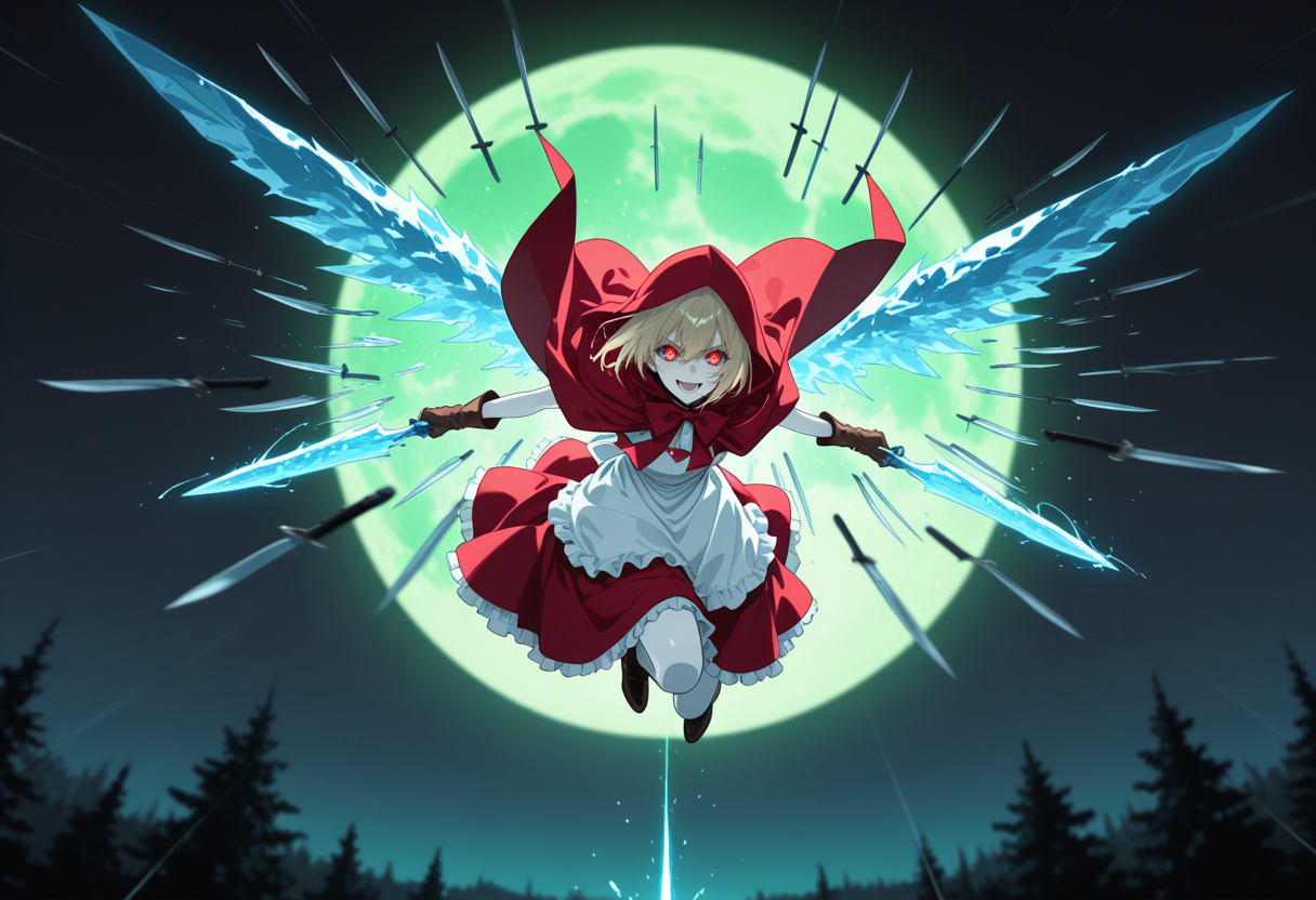 狼も裸足で逃げ出すほどのレベル上げした赤ずきんちゃん | の人気AIイラスト・グラビア