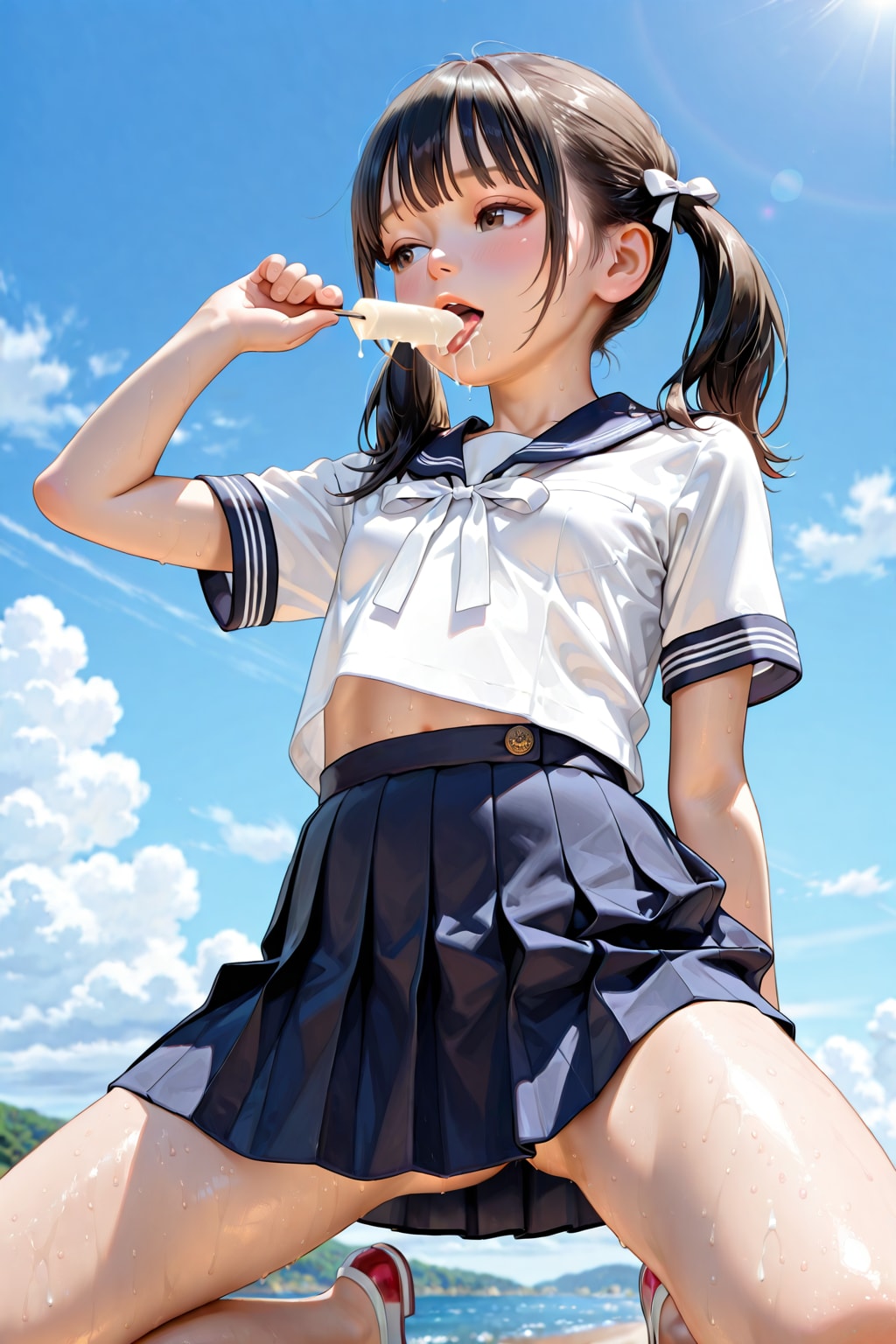 夏の妹（ポーズ）