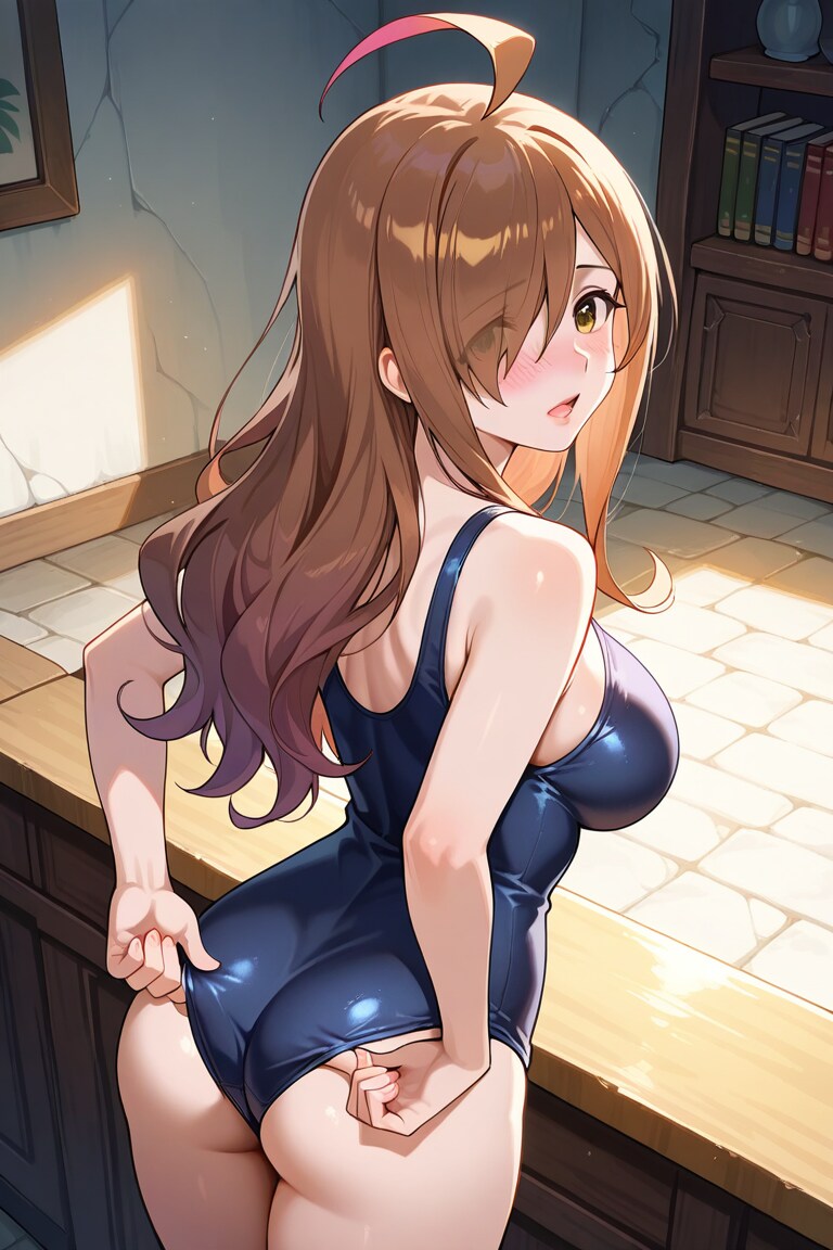 この水着ちょっと小さいみたい