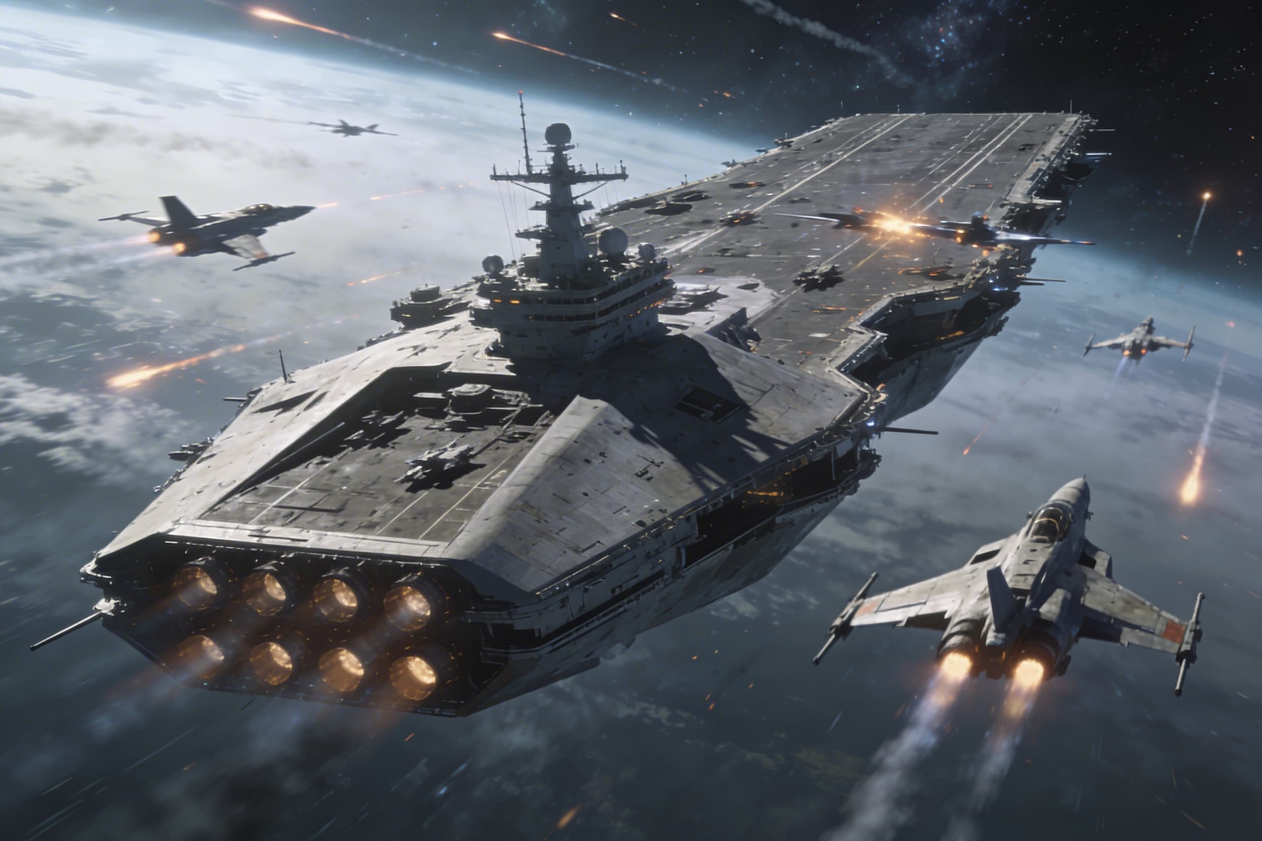 宇宙空母 | の人気AIイラスト・グラビア