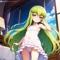 少女C.C.のイラスト4【スリップ＆ランジェリー】 5枚目