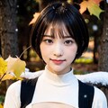 紅葉とタートルネック 5枚目