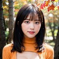紅葉とタートルネック 9枚目