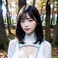 紅葉とタートルネック 6枚目
