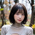 紅葉とタートルネック 7枚目