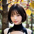 紅葉とタートルネック 2枚目
