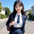 一緒に登校 3枚目