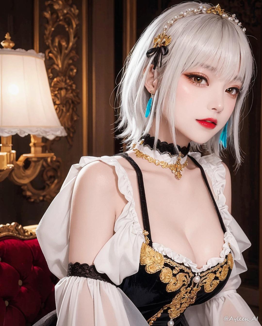 ターコイズブルーのイヤリング