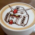 【闇深い】作画崩壊ラテアート(ガンダム再現出来なかった💦) 3枚目