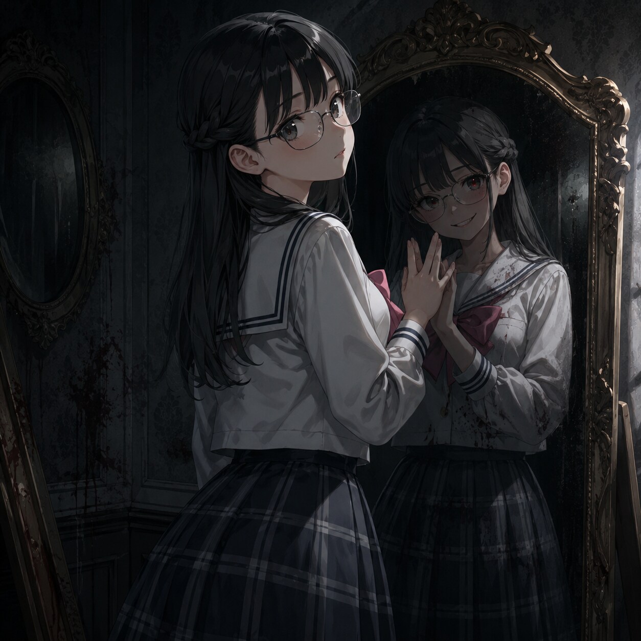 後ろに立つ少女… | の人気AIイラスト・グラビア