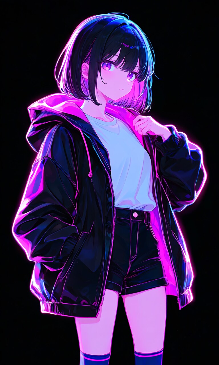 紫色が似合う女の子120