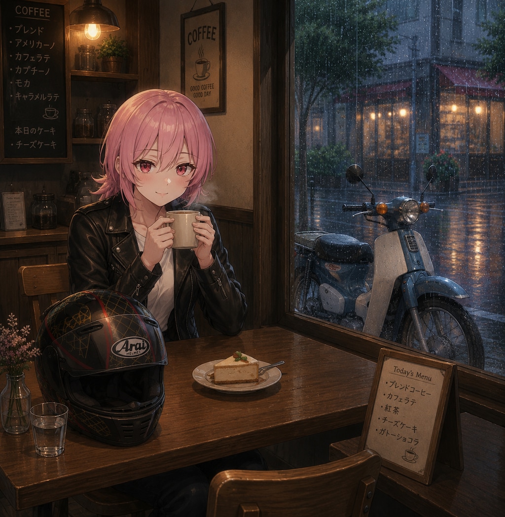 降ってきちゃった・・・<リカちゃん>