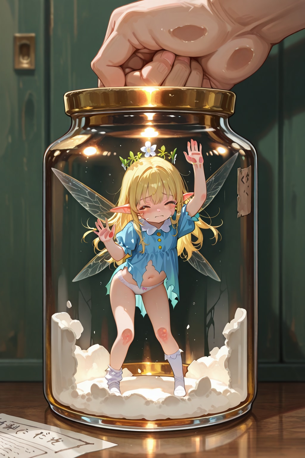 捕まった妖精さん