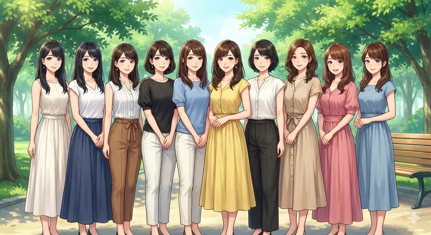 夏の女性たち