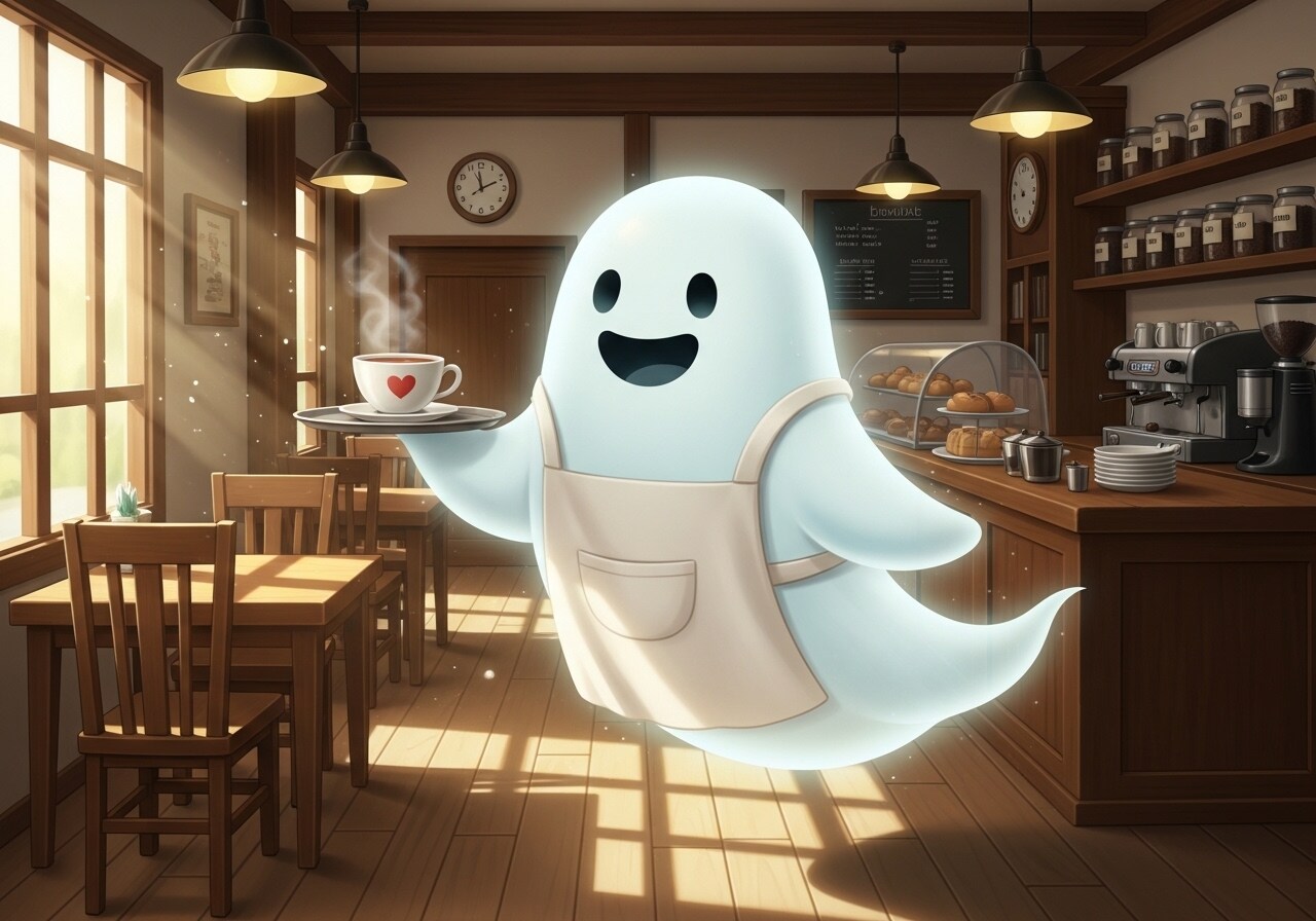 紅茶をお出しするお化けマスター | の人気AIイラスト・グラビア