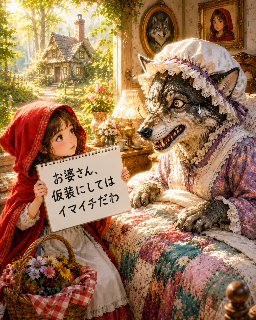 赤ずきんちゃんの一言　〜お婆さんへ２〜