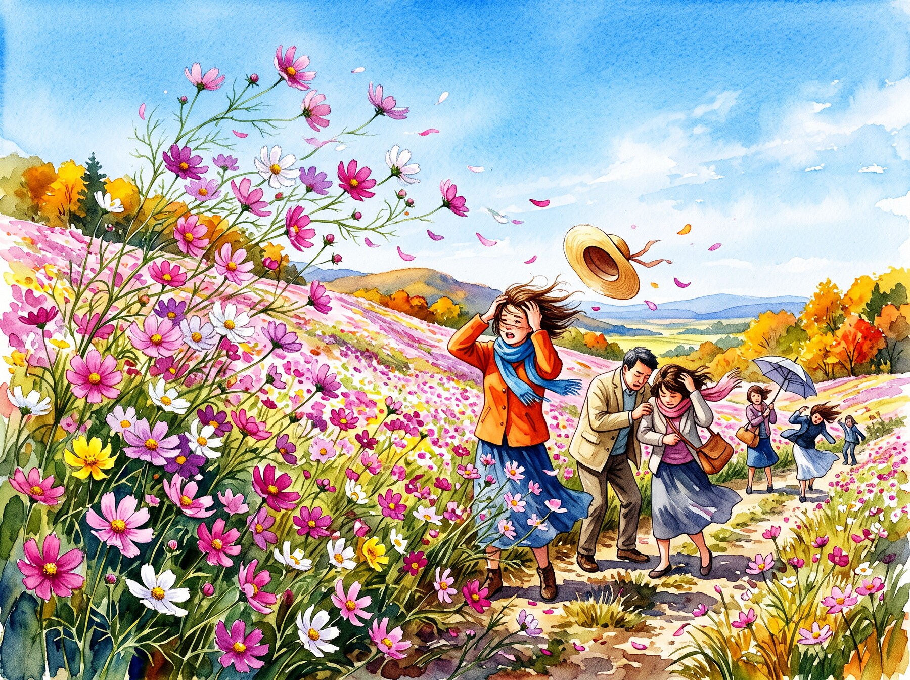 突風 | の人気AIイラスト・グラビア
