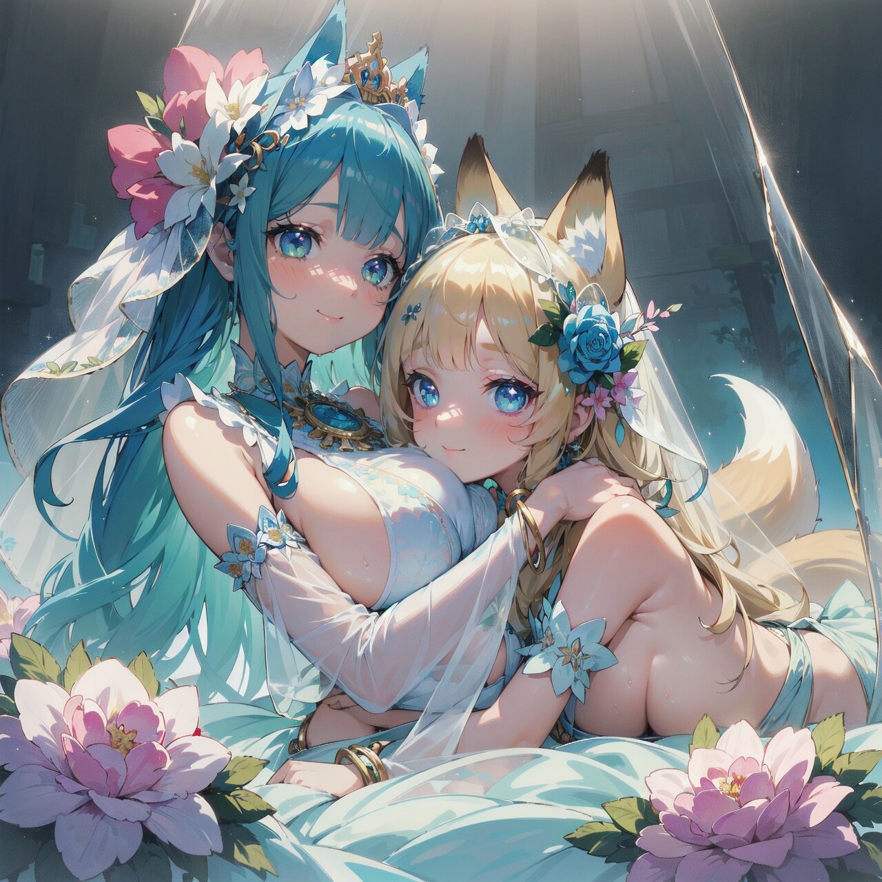 なかよしおっぱいハグ