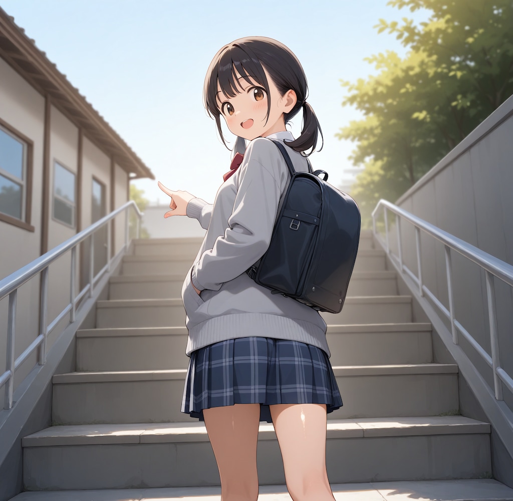 ここを登った先だよ