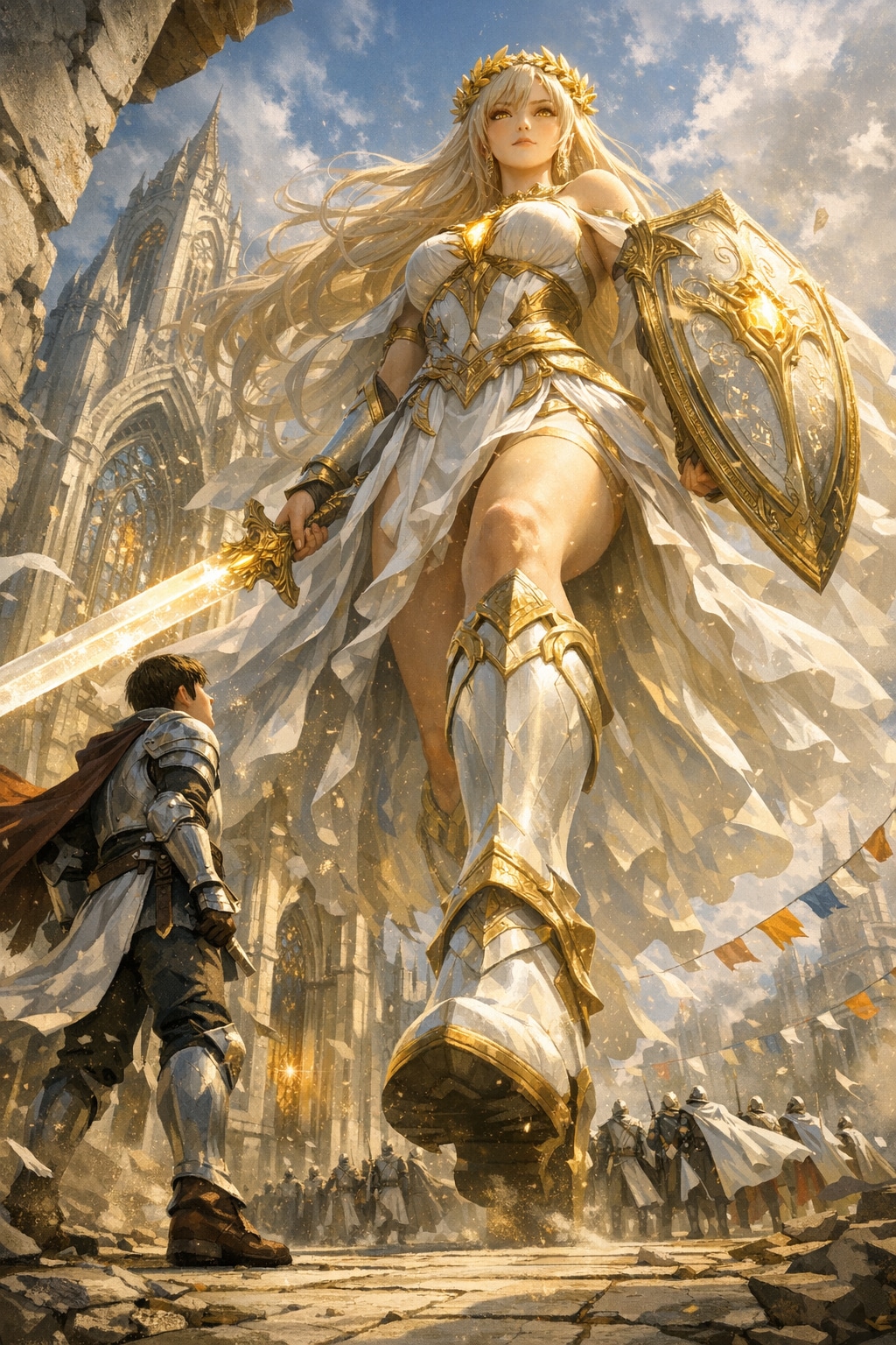 【エレウセリオン神話記：光の女神編／第４章・騎士の列、女神の進撃】あらすじ | の人気AIイラスト・グラビア