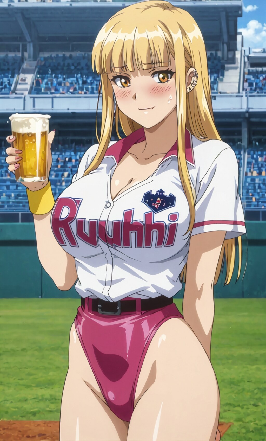 （お酒は20歳になってから）ルリコちゃんがモデルのビール会社の販促ポスター♪（架空設定ｗ）